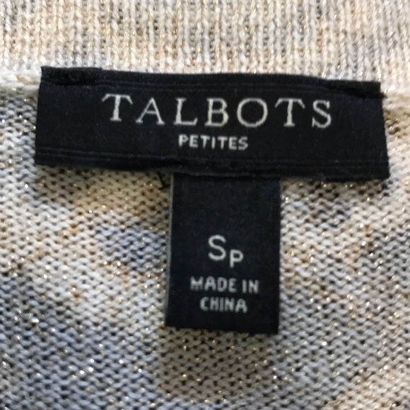 NWOT Talbots Festive Floral Cardigan - Picture 4 of 5